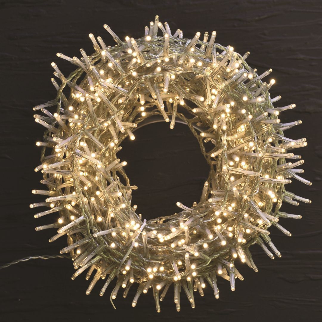 CATENA 300 LED CON 8 GIOCHI DI LUCE Luci Albero di Natale BIA Home & Garden