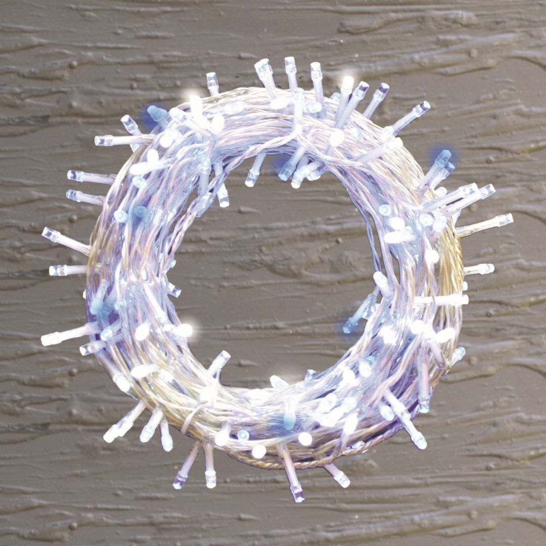 CATENA 300 LED CON 8 GIOCHI DI LUCE Luci Albero di Natale BIA Home & Garden