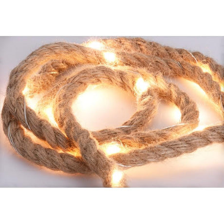 Catena Corda LED Bianco Caldo Batteria Uso INTERNO Decorazioni Luminose KOOPMAN