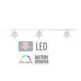 Catena Luminosa 10 Stelline LED Multicolor Batteria Luci a Batteria KOOPMAN