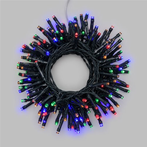 Catena Luminosa 180 Led Reflex 5 mm a Batteria 8 Giochi di Luce