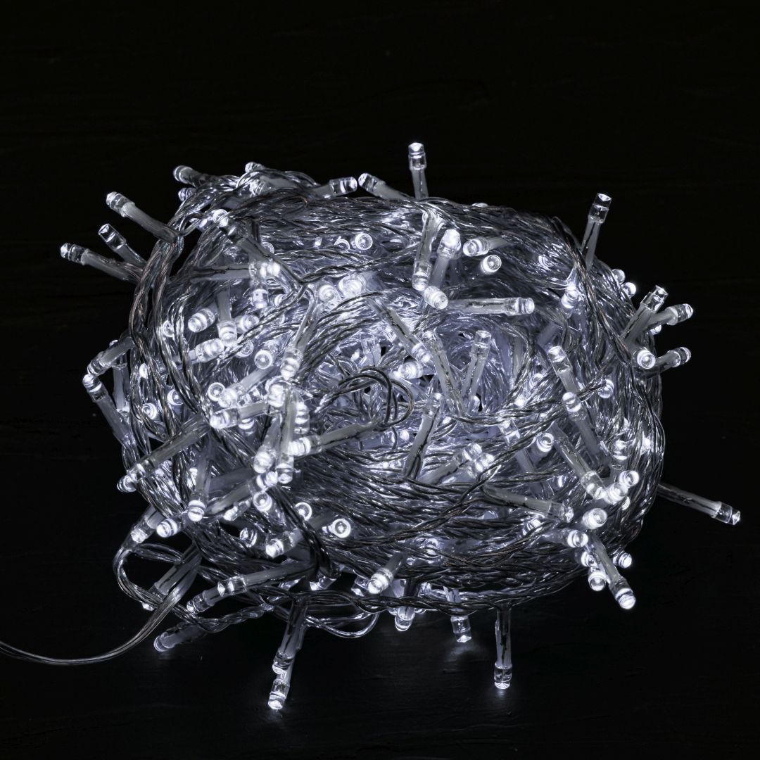 CATENA LUMINOSA 300 MIX FLASH LED CON TIMER Luci Albero di Natale BIA Home & Garden