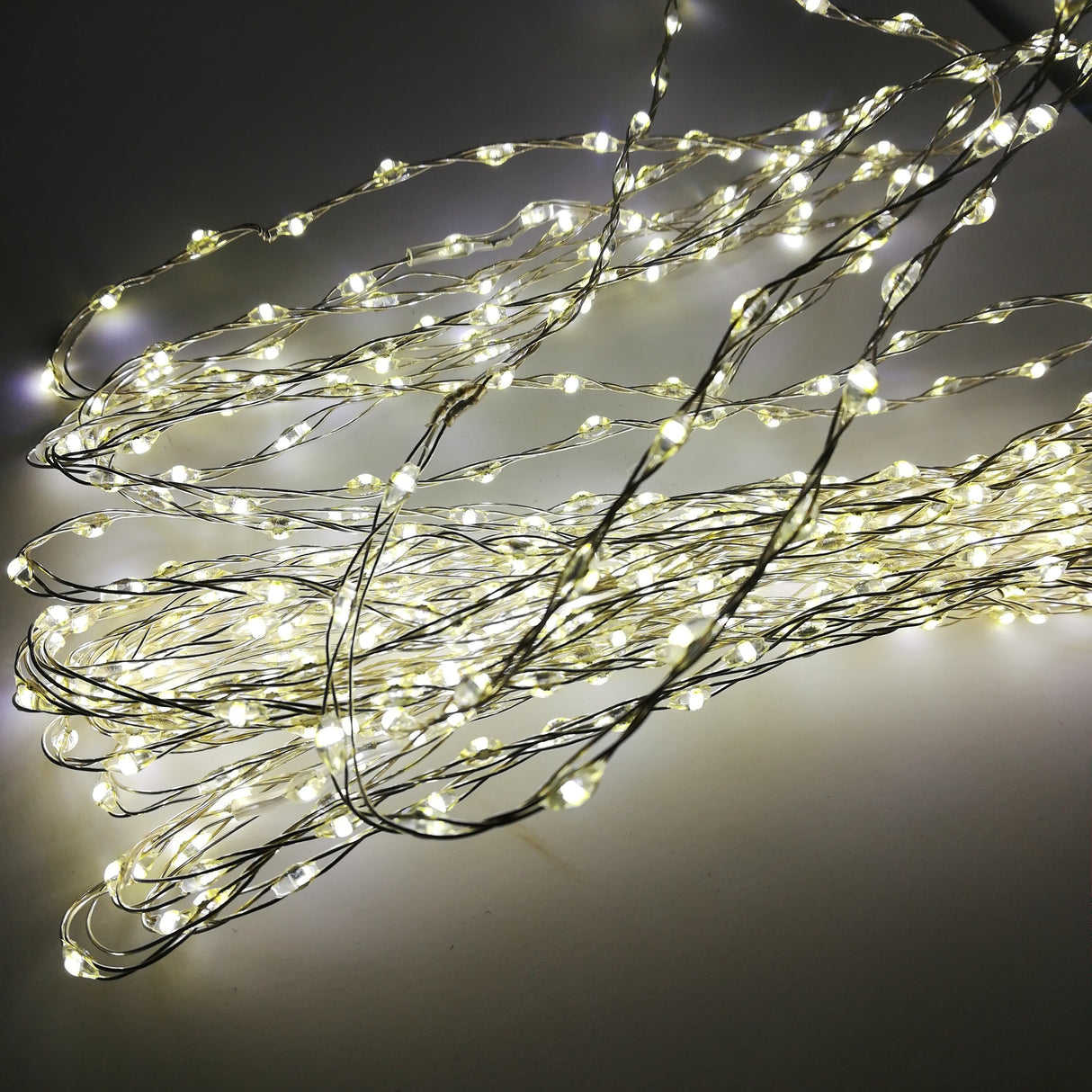 Catena Luminosa 625 MicroLED USO ESTERNO Cavo Metallico Luci Albero di Natale BIA Home & Garden