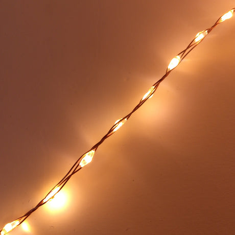 Catena Luminosa 625 MicroLED USO ESTERNO Cavo Metallico Luci Albero di Natale BIA Home & Garden