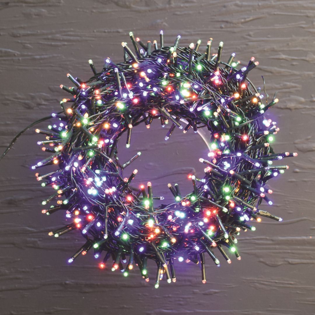 CATENA LUMINOSA 800 MICROLED CON GIOCHI DI LUCE Luci Albero di Natale BIA Home & Garden