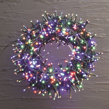 CATENA LUMINOSA 800 MICROLED CON GIOCHI DI LUCE Luci Albero di Natale BIA Home & Garden