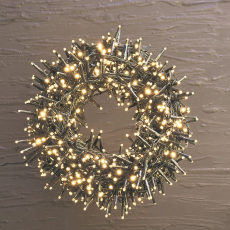 CATENA LUMINOSA 800 MICROLED CON GIOCHI DI LUCE Luci Albero di Natale BIA Home & Garden