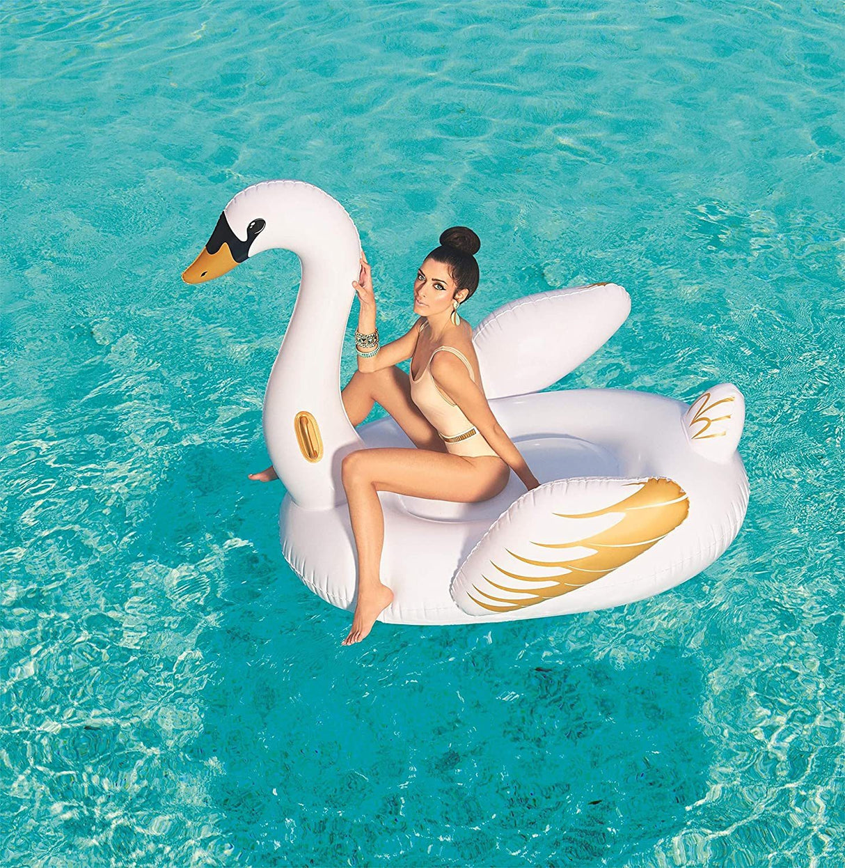 CAVALCABILE LUXURY CIGNO 169X169CM Gonfiabili Mare BESTWAY