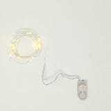 Cavo Metal color Oro 20 LED Bianco Caldo 1 MT Uso INTERNO Luci a Batteria KOOPMAN