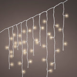 Tenda luci di Natale Luce Calda (Cavo Bianco)