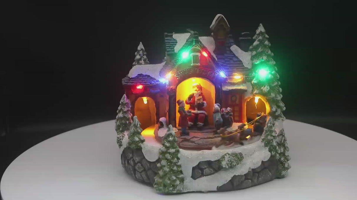 Negozio di Babbo Natale - Villaggio natalizio luminoso