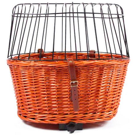 CESTINO BICI IN VIMINI CON GRIGLIA 46x36xH39 CM Trasporto GARDEN TEAM