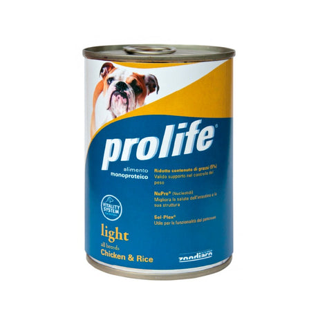 CIBO PER CANI LIGHT POLLO & RISO 400 GR Cibo per Cani PROLIFE