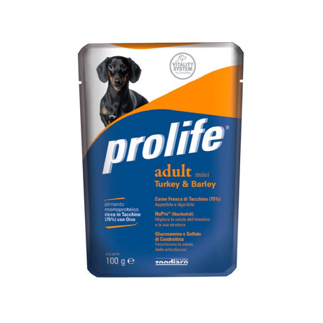 CIBO PER CANI MINI TACCHINO & ORZO 100 GR Cibo per Cani PROLIFE