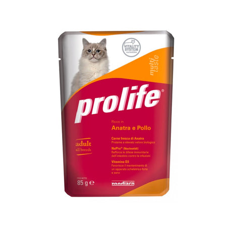 CIBO PER GATTI ADULTI ANATRA E POLLO 85 G Cibo per Gatti PROLIFE