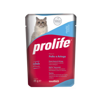 CIBO PER GATTI ADULTI POLLO E ARINGA 85 G Cibo per Gatti PROLIFE