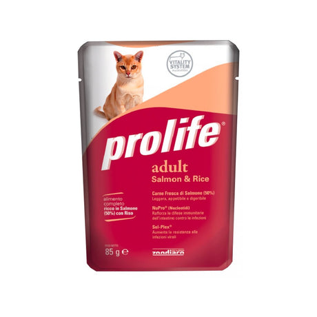 CIBO PER GATTI ADULTI SALMONE E RISO 85 G Cibo per Gatti PROLIFE