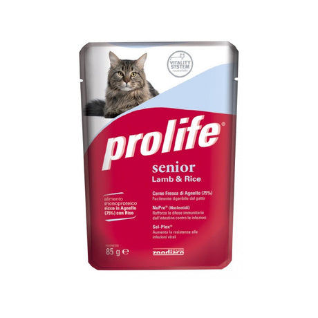 CIBO PER GATTI SENIOR AGNELLO E RISO 85 G Cibo per Gatti PROLIFE