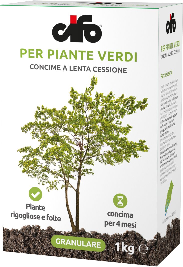 CIFO CONCIME A LENTA CESSIONE PIANTE VERDI 1 KG Concimi Granulari CIFO