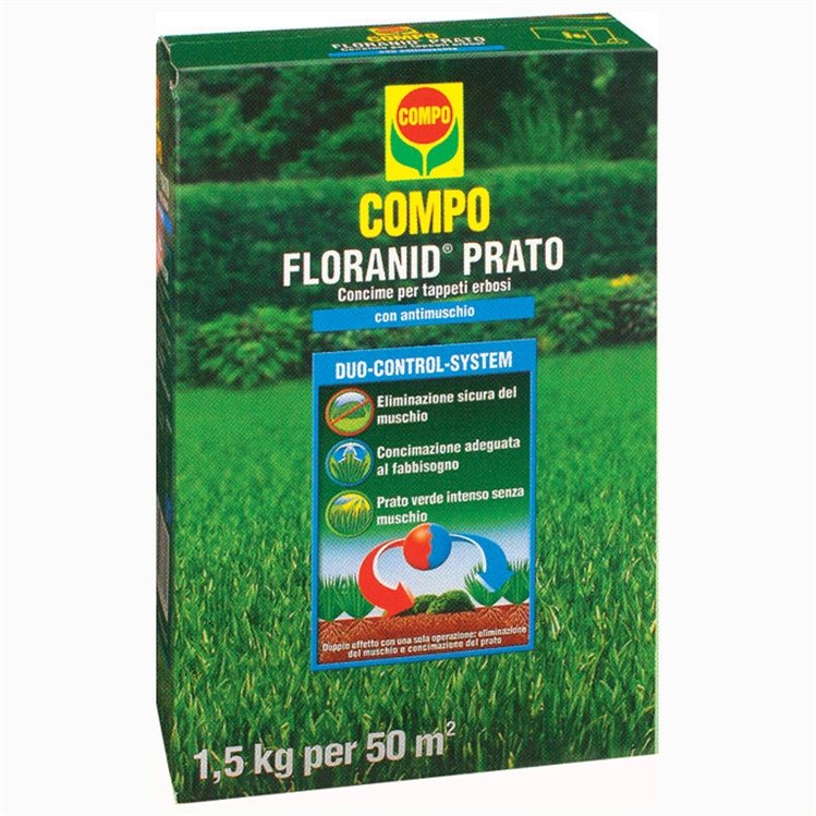 COMPO CONCIME TAPPETO ERBOSO FLORANID ANTIMUSCHIO 1,5 KG Concimi Granulari COMPO