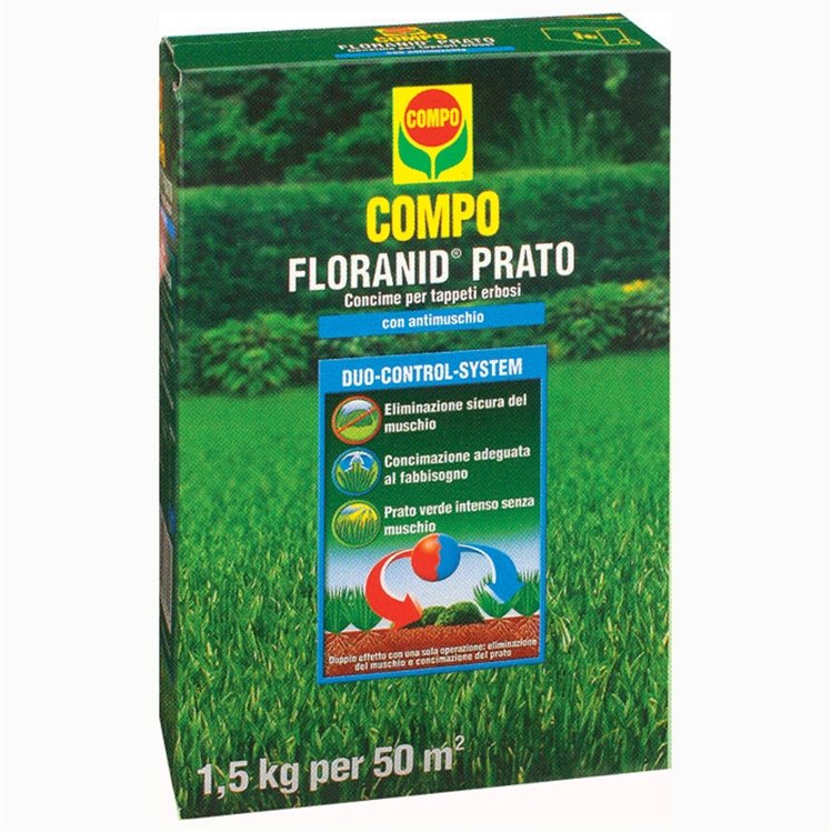 COMPO CONCIME TAPPETO ERBOSO FLORANID ANTIMUSCHIO 3 KG Concimi Granulari COMPO