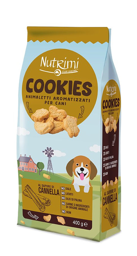 Cookies Aromatizzati per Cani al Sapore di Cannella Cibo per Cani Nutrimi