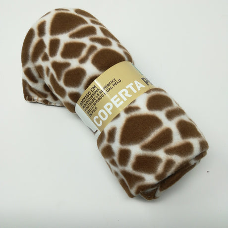 COPERTA POLAR FLEECE 150X120CM GIRAFFA BIA Home & Garden