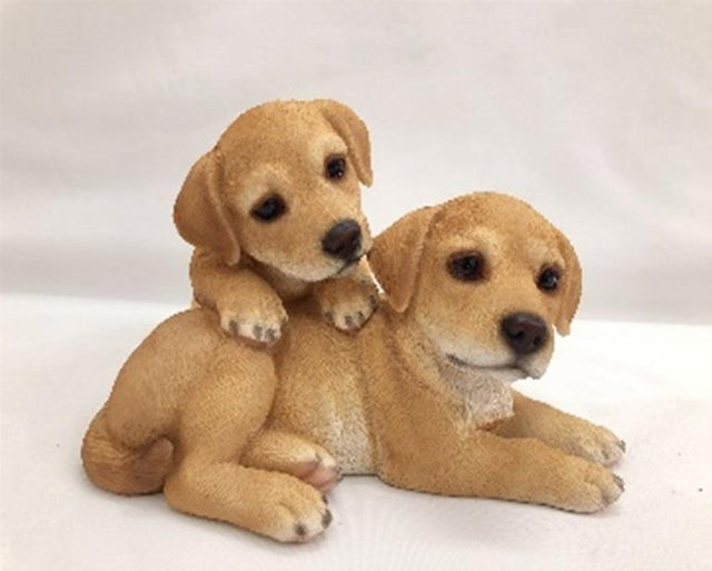 COPPIA CANI 24X23XH15CM Animaletti in resina Garden Team