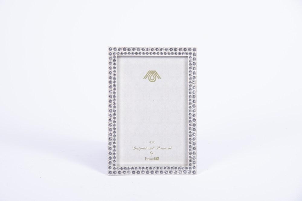 Cornice 11,8X17CM con Strass Argento Cornici Garden Team