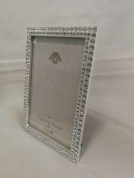Cornice 11,8X17CM con Strass Argento Cornici Garden Team