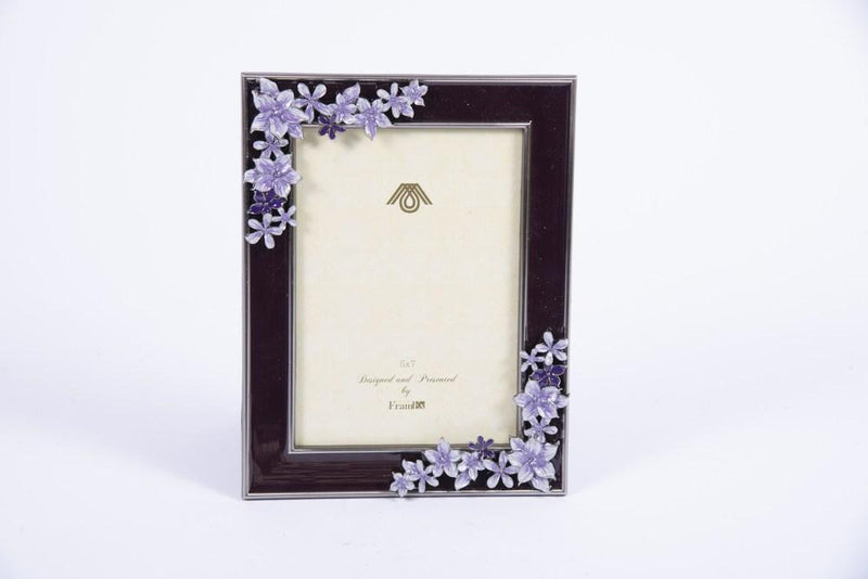 Cornice 17,2X22,2CM con Fiori Viola Cornici Garden Team