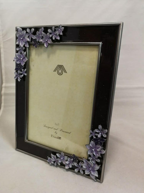Cornice 17,2X22,2CM con Fiori Viola Cornici Garden Team