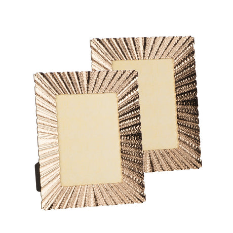 Cornice 20X25,5CM Martellata Raggi Oro Cornici Garden Team