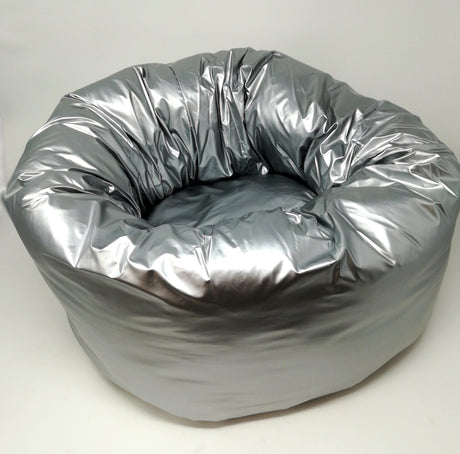 CUCCIA DONUT 46X25CM ARGENTO LUCIDO Cuscini Cani BIA Home & Garden