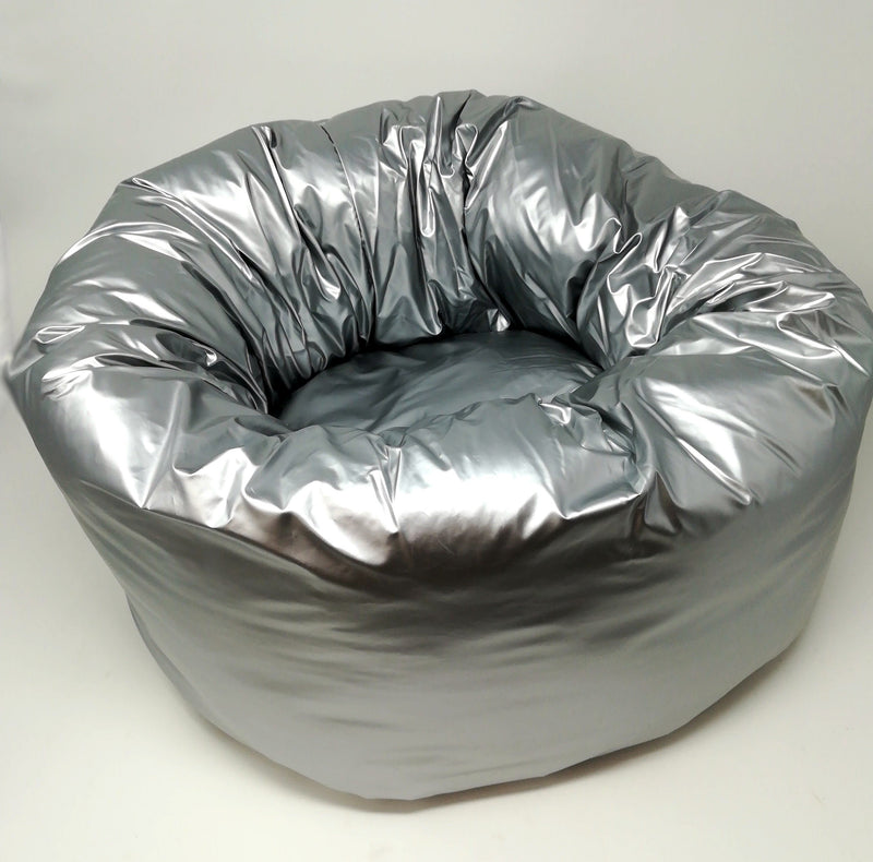 CUCCIA DONUT 46X25CM ARGENTO LUCIDO Cuscini Cani BIA Home & Garden