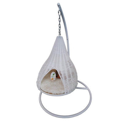CUCCIA SWING 70x70x120 CM RATTAN BIANCO Cuccia Gatto GARDEN TEAM