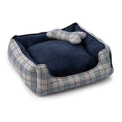 CUCCIA RETTANGOLARE SCOZZESE GRIGIO E BLU BIA Home & Garden