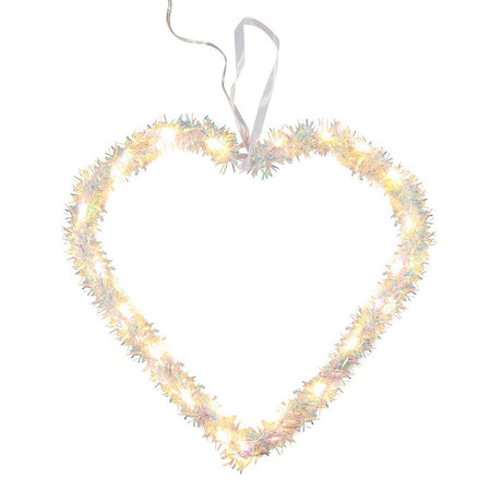Cuore Iridescente 20 LED Decorazioni Luminose Garden Team