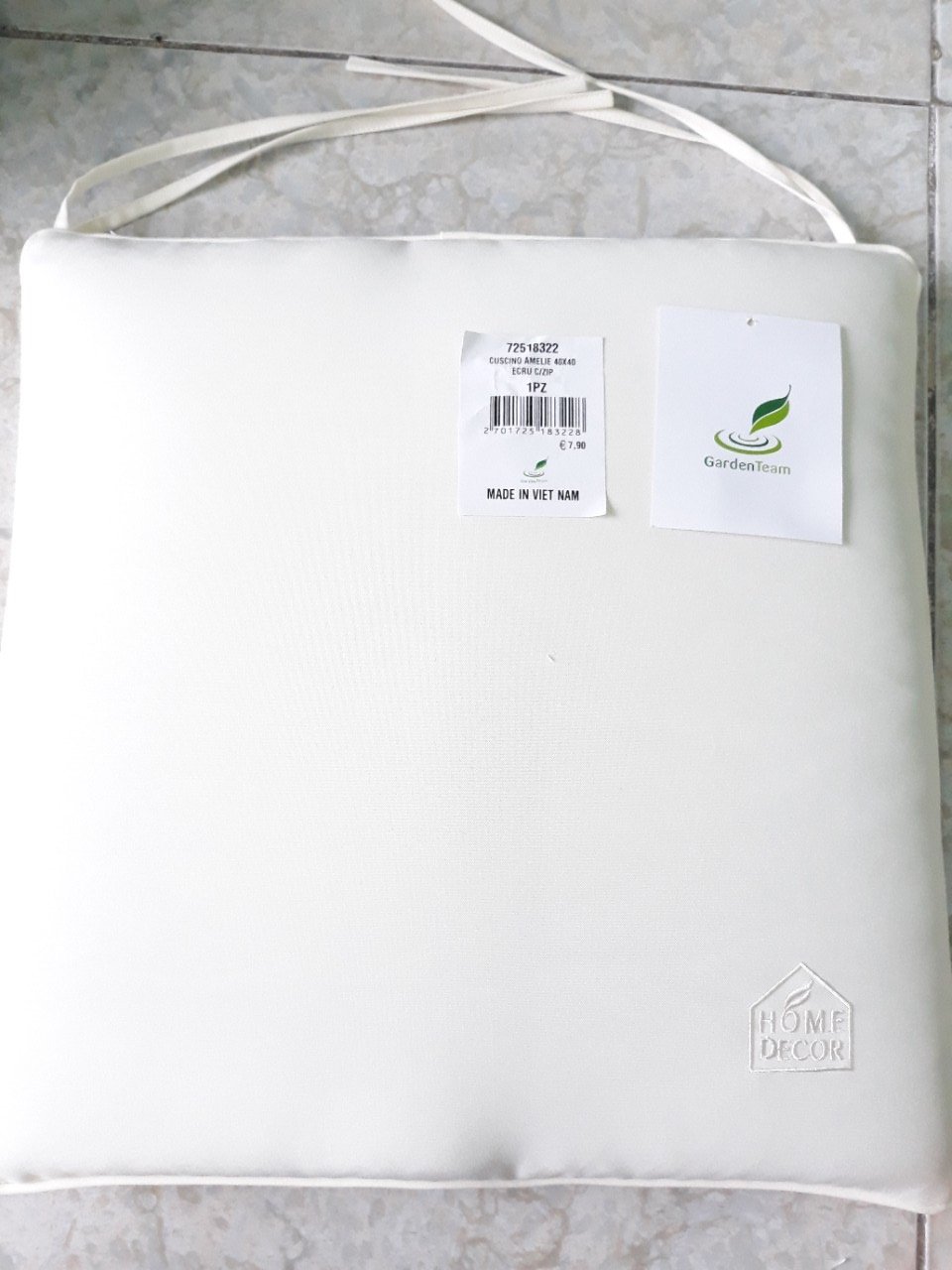 CUSCINO AMELIE 40X40 ECRU' Cuscini Garden Team