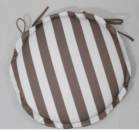 CUSCINO SEDUTA ROTONDA DIA 40CM RIGA BIANCO/GRIGIO Cuscini Garden Team