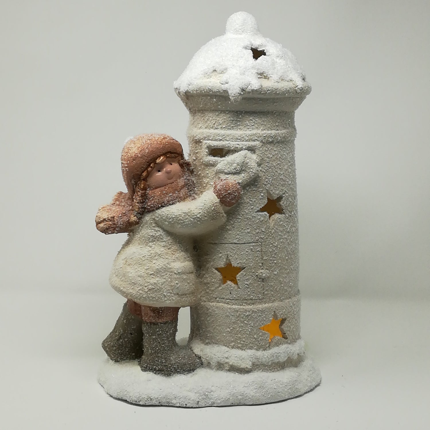 Decorazione con LED Bimba con Cassetta Postale Decorazioni Luminose Garden Team