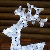 Decorazione Luminosa Natalizia Renna 120 Led Bianco Alta 70 cm Renne Luminose LOTTI