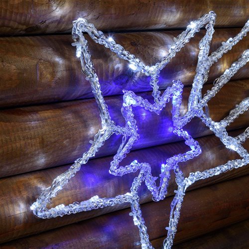Decorazione Luminosa Stella Cometa a Led Bianco 96 cm Stella Cometa Luminosa LOTTI