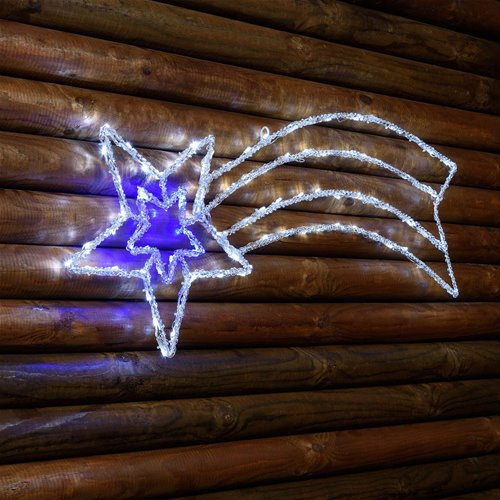 Decorazione Luminosa Stella Cometa a Led Bianco 96 cm Stella Cometa Luminosa LOTTI