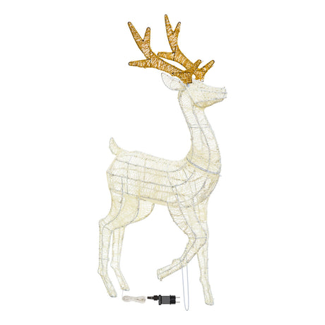 Renna con Zampa Alzata - Decorazioni luminose da esterno