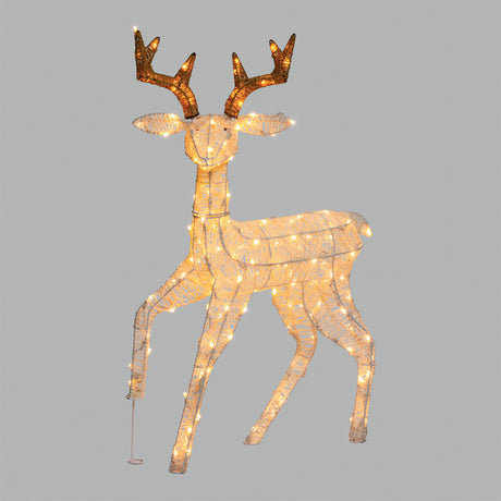 Renna con Zampa Alzata - Decorazioni luminose da esterno