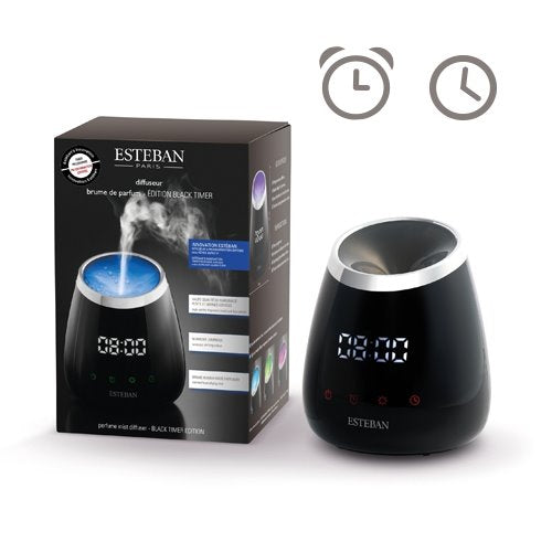 ESTEBAN SVEGLIA LUMINOSA E OLFATTIVA ÉDITION BLACK TIMER Diffusori Ambiente ESTEBAN