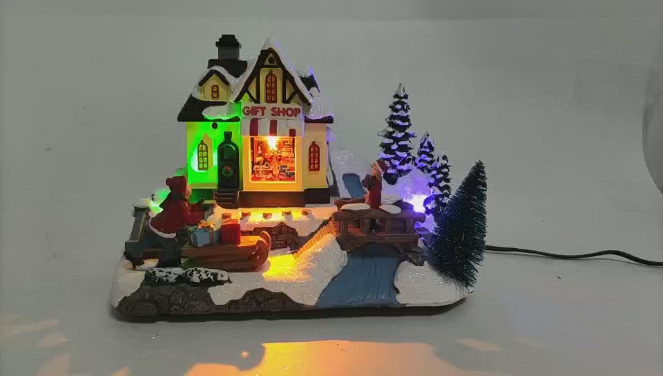 Negozietto di Alberi di Natale - Villaggio natalizio piccolo