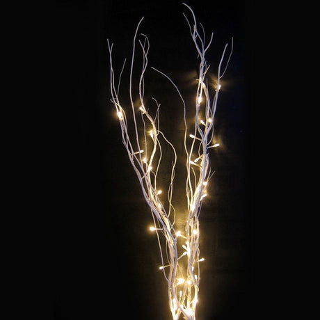 Fascio 5 rami luminosi Avorio 50 LED Decorazioni Luminose PREQU