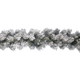 Festone Natalizio Artificiale effetto nevicato 270 cm Festone Pino Natale Garden Team